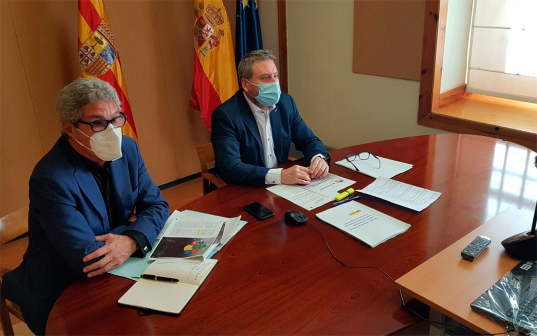 Soro participa en la Videoconferencia Nacional de Transporte./ DGA