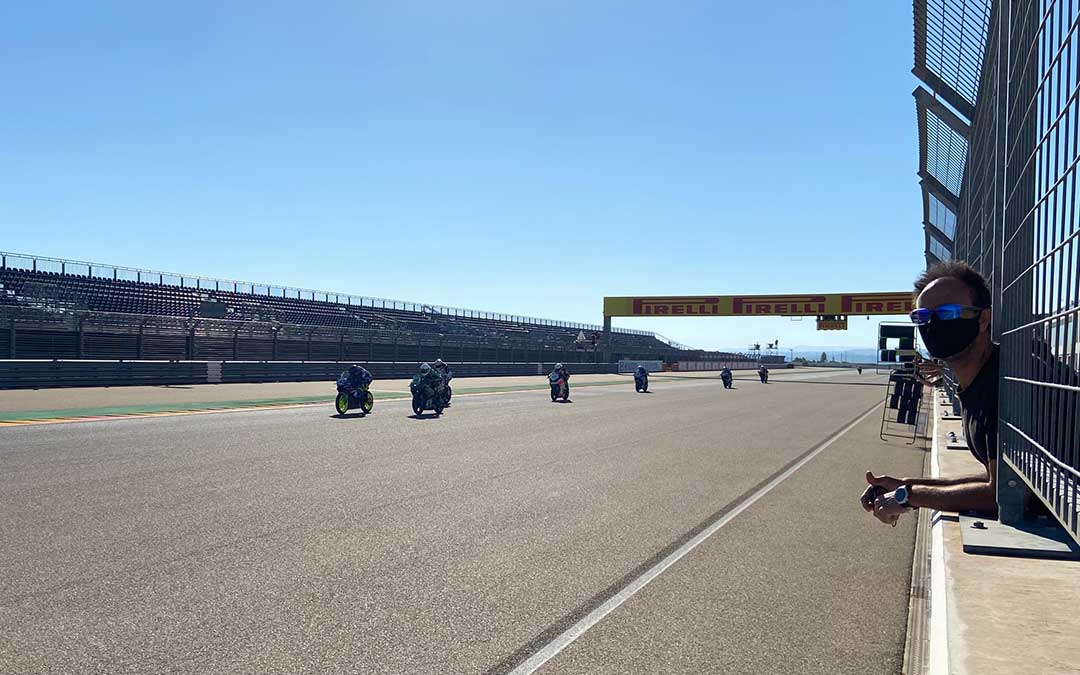 Entrenamientos en el circuito alcañizano./