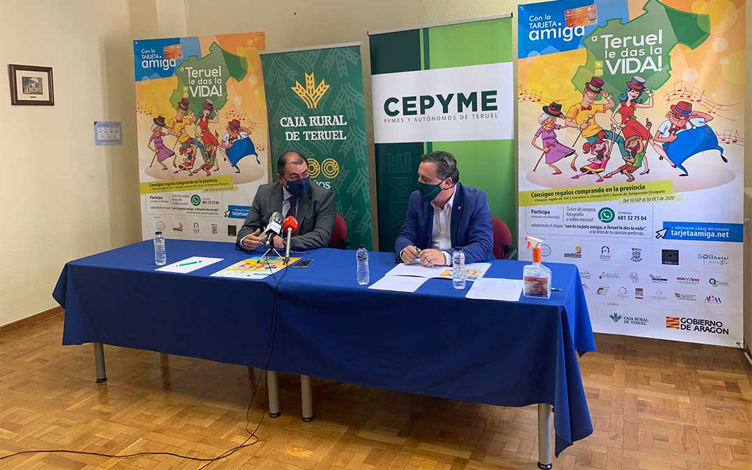 Presentación de la campaña de la Tarjeta Amiga 2020 que viene desarrollando, desde hace más de 10 años, CEOE-CEPYME con Caja Rural de Teruel.
