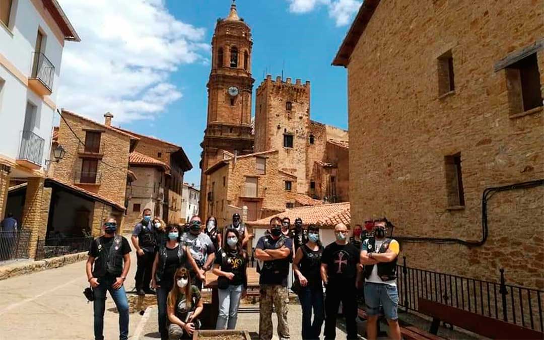 Los grupos de moteros y ciclistas que han visitado La Iglesuela del Cid este verano han aumentado respecto a años anteriores./ Ayto. de La Iglesuela del Cid