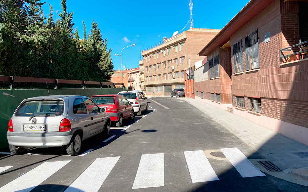 Imagen de la calle Alcañiz totalmente renovada.