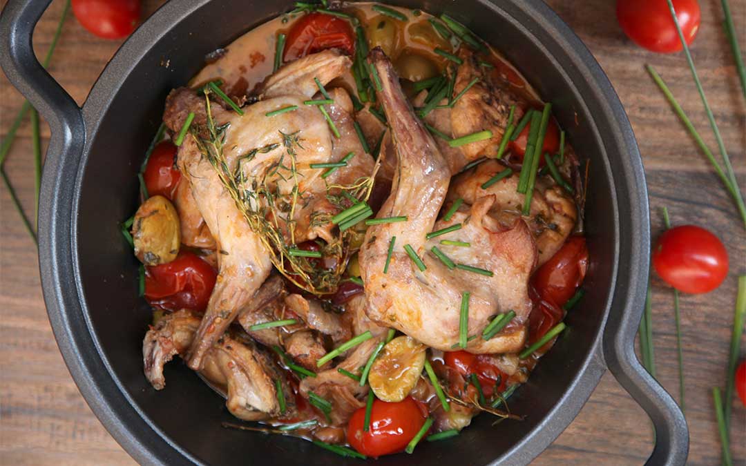 Conejo guisado./ L.C.