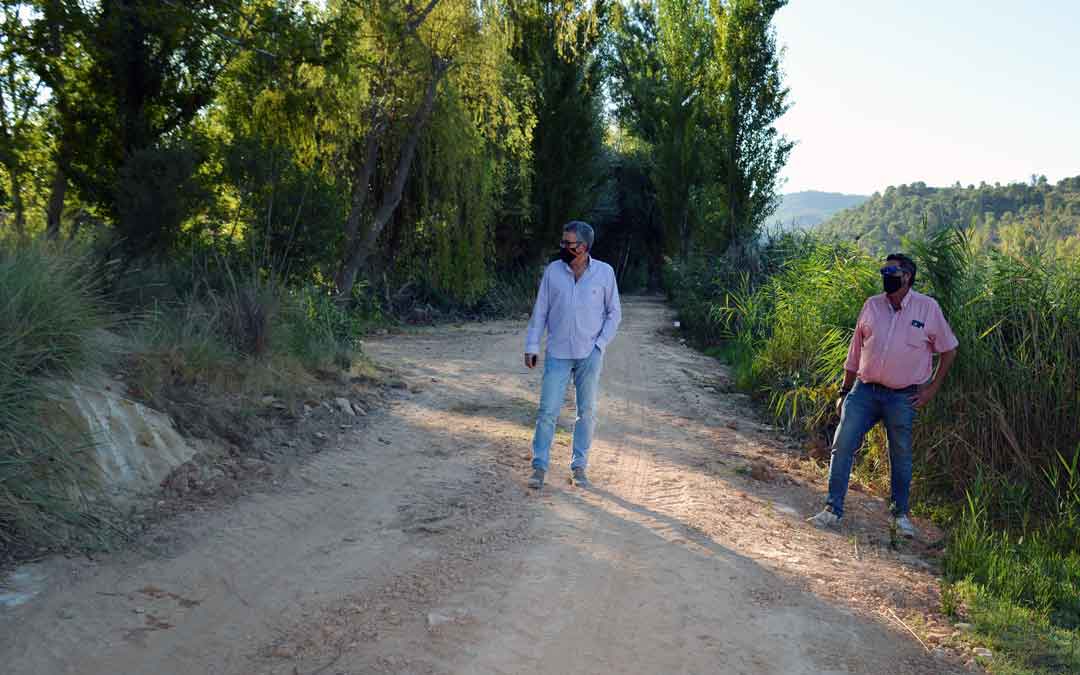 El concejal de deportes del Ayuntamiento de Alcañiz Kiko Lahoz en La Badina