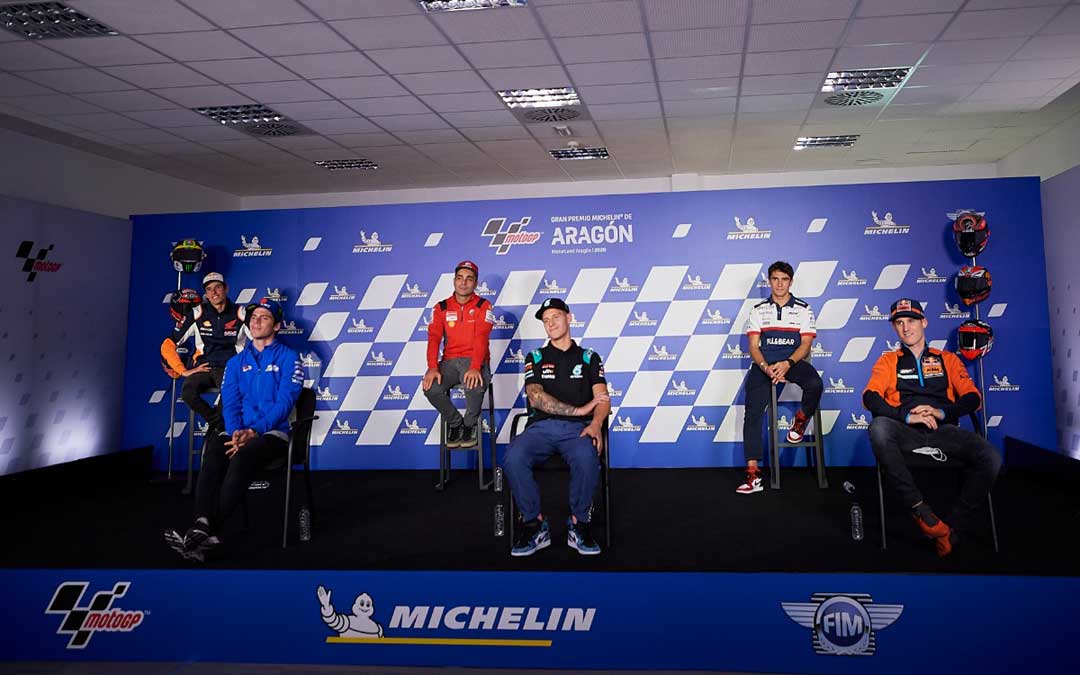 Varios pilotos han participado durante la tarde del jueves en la rueda de prensa desde Motorland.
