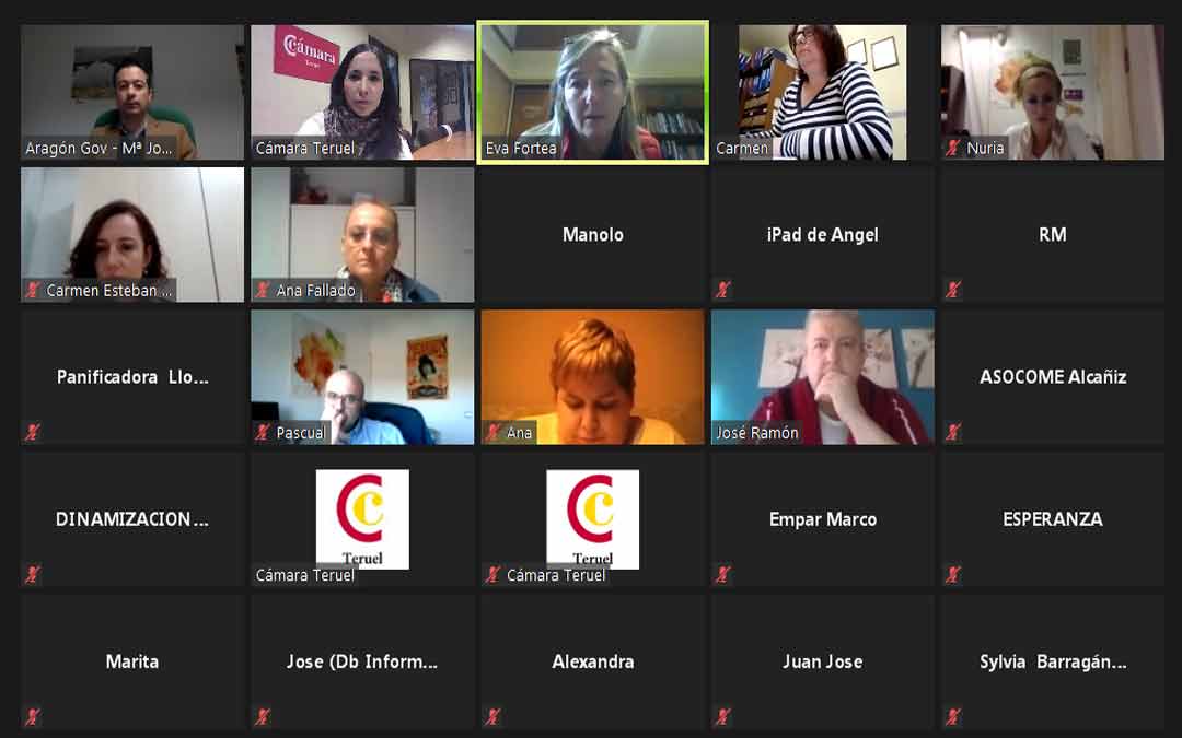 Sesión informativa organizada por la Cámara de Comercio de Teruel./Nuria Ros