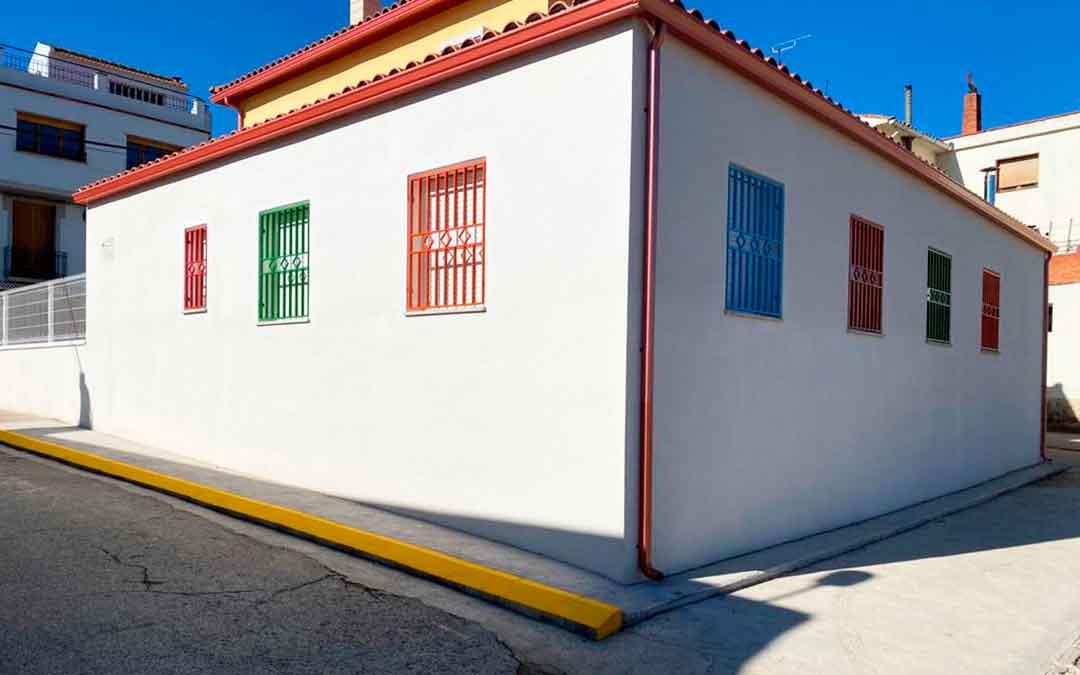 Imagen de la nueva aula canguro de Chiprana finalizada.