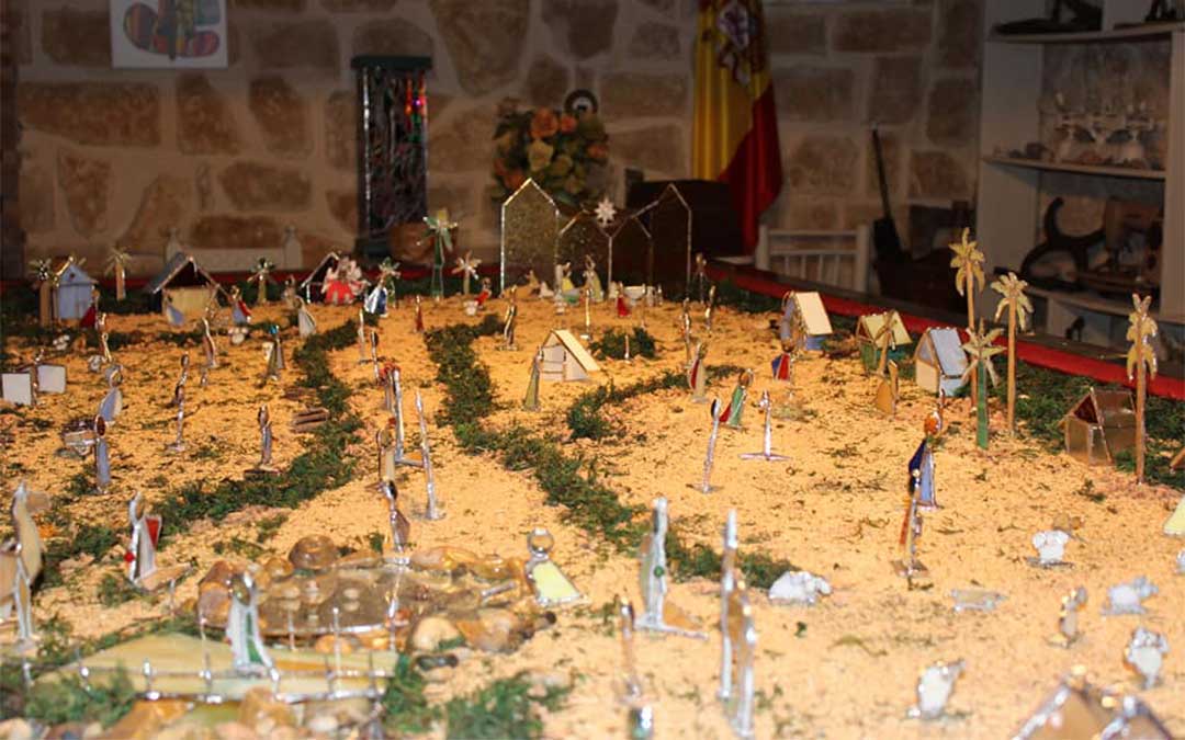 Uno de los originales belenes que participó en la edición del 2019./ Facebook: Ayuntamiento de Calanda