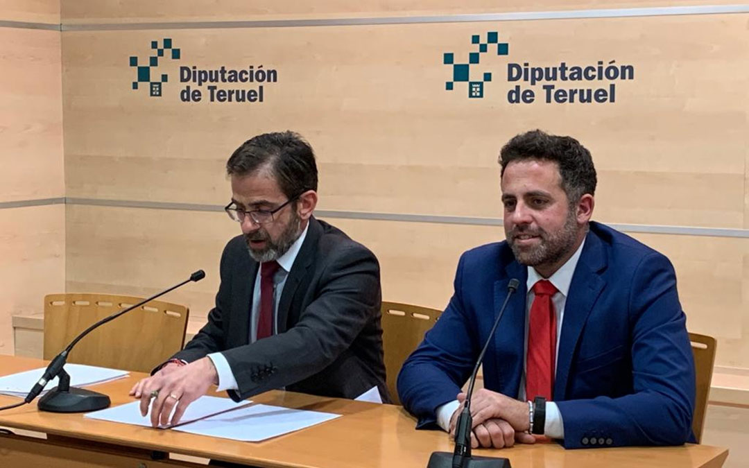 Carlos Boné en una rueda de prensa en Teruel. Foto de archivo