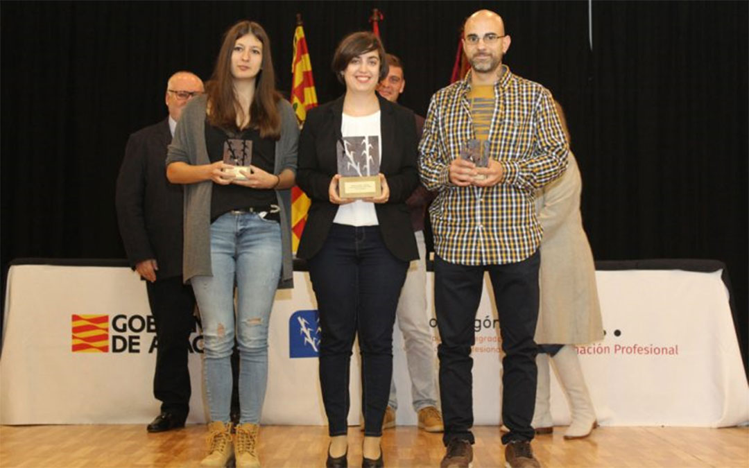 Los premios de 2019 se quedaron en Alcañiz, con Silvia Palacios como primer puesto, y en Huesca los dos accésit. / DGA.