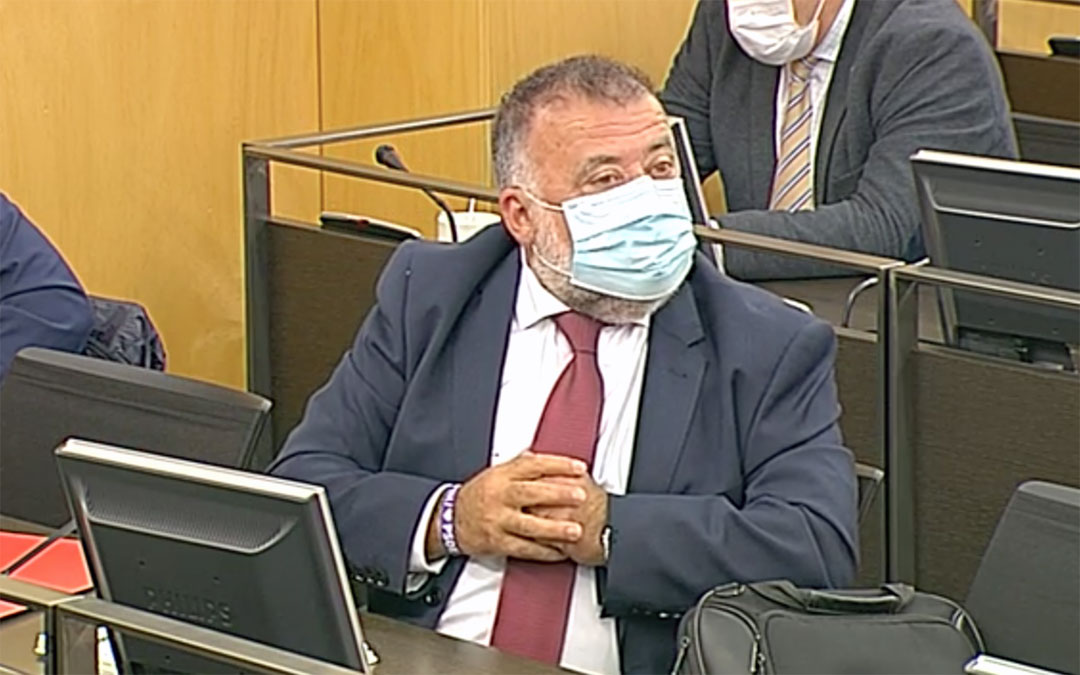 Captura de la intervención de Herminio Sancho en el servicio de televisión del Congreso./ PSOE Teruel