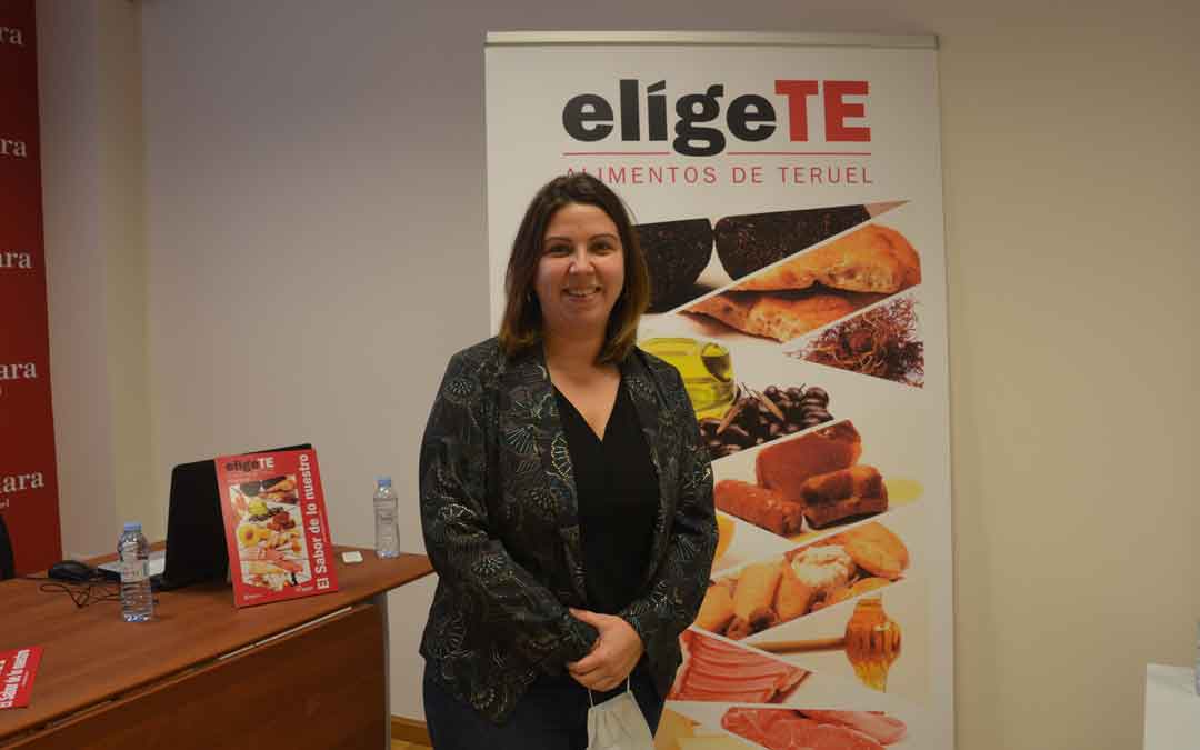 La diputada María Ariño este jueves durante la presentación de la campaña