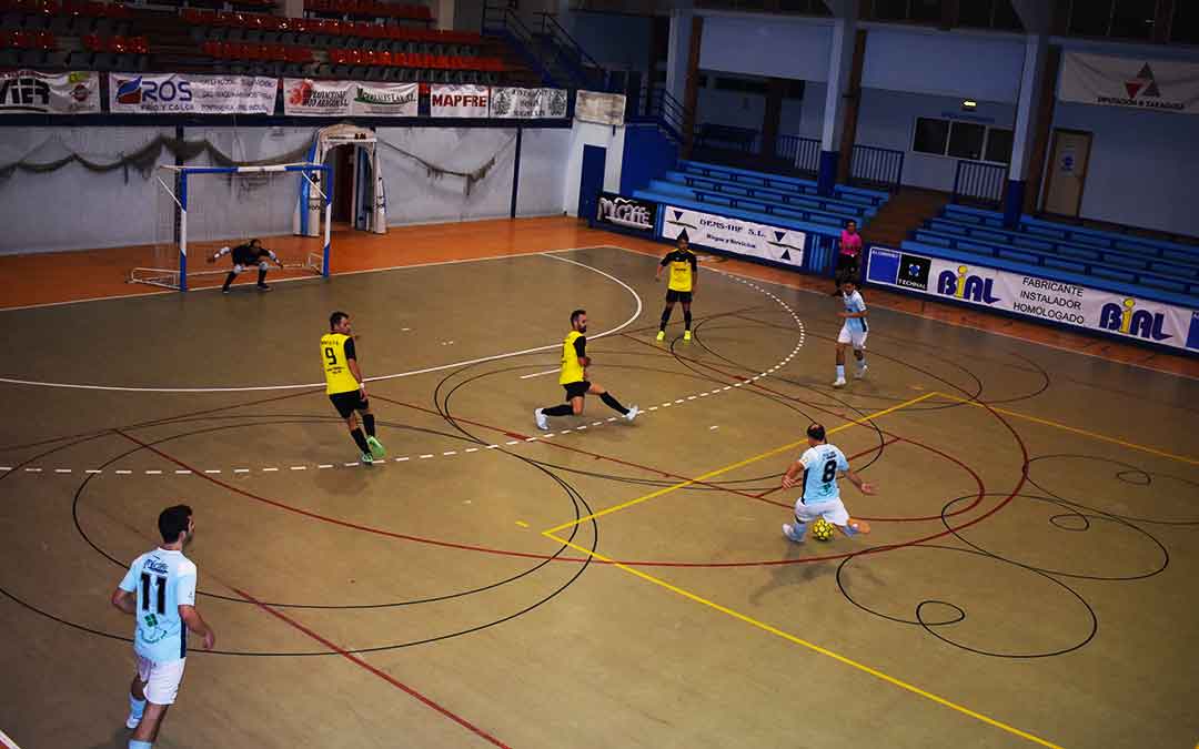 El partido FS Caspe-Wikys Gelsa se disputó este sábado a puerta cerrada en el Manuel Barriendos.