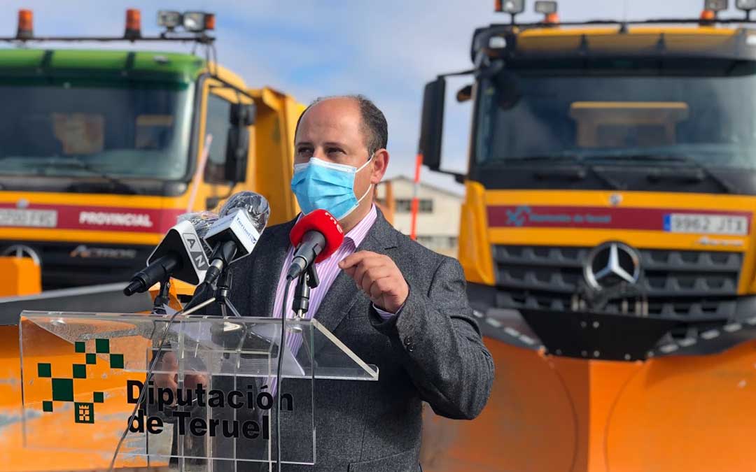 Alberto Izquierdo ha sido el encargado de realizar la presentación de la campaña de vialidad invernal de la DPT
