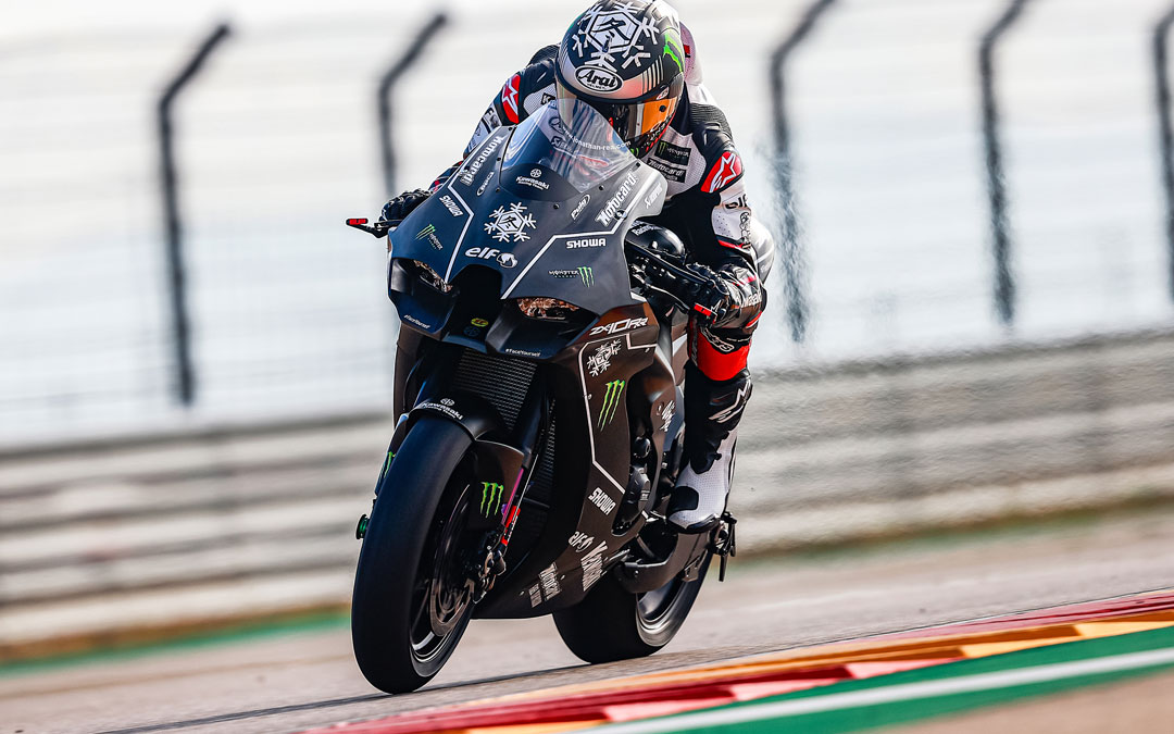 Rea a los mandos de la nueva Kawasaki en Motorland Aragón