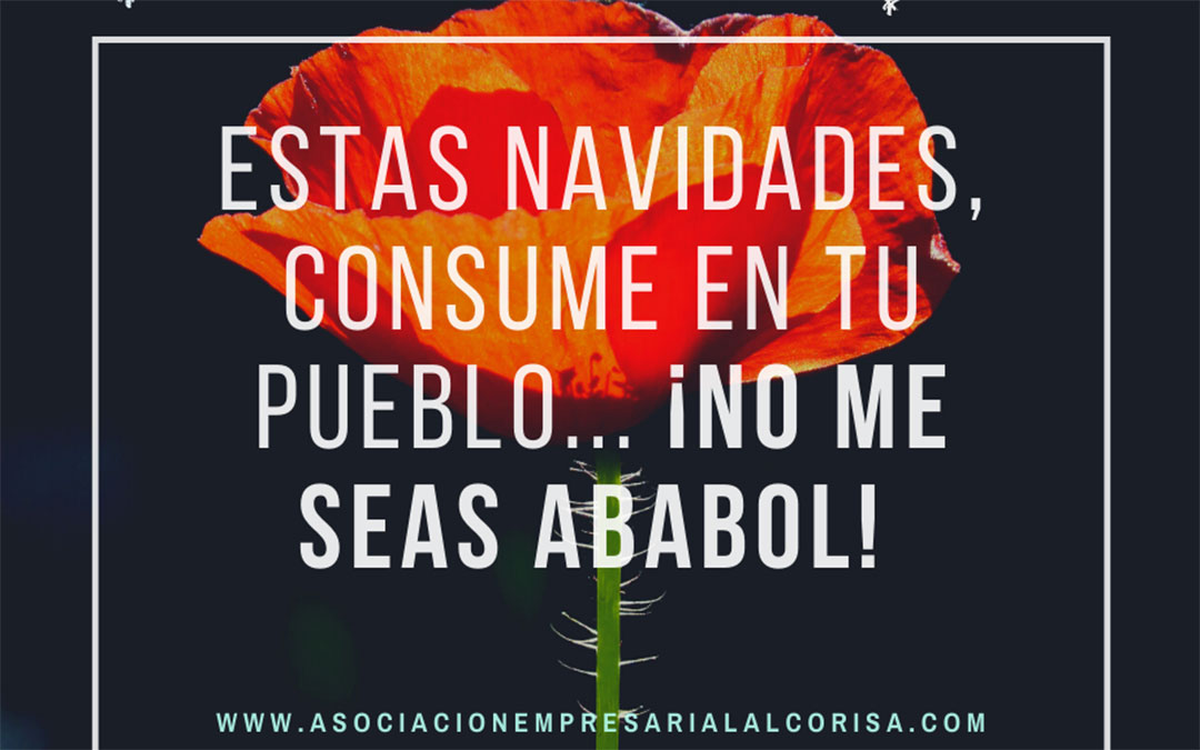 Imagen promocional de la campaña navideña de la Asociación Empresarial de Alcorisa./ Asoc. Empresarial de Alcorisa