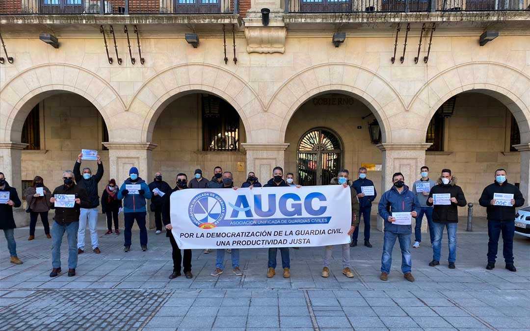 Concentración este domingo en Teruel de la AUGC por un reparto "justo" de la productividad / AUGC Teruel
