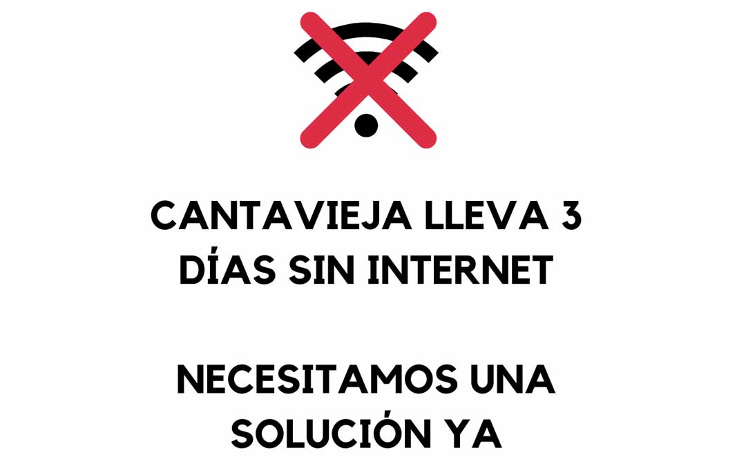 Cartel que ha distribuido el Ayuntamiento de Cantavieja en las redes sociales