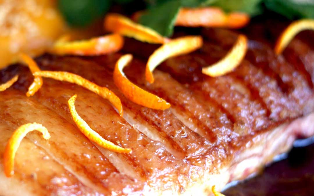 pato a la naranja receta