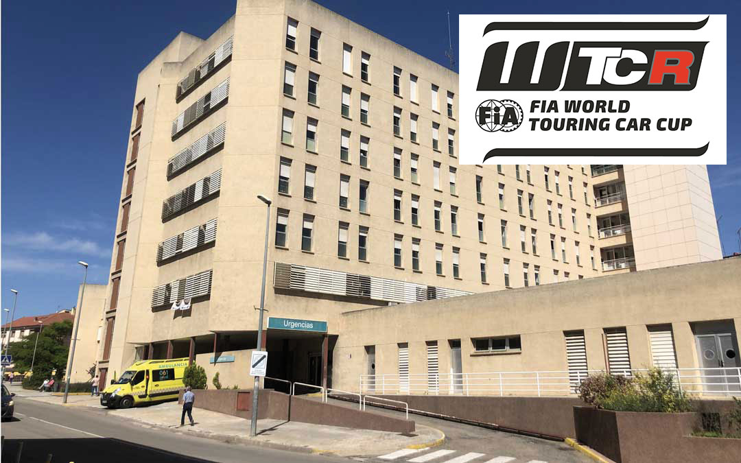 El WTCR se une a la lucha contra el covid-19 donando dinero, entre otros, al hospital alcañizano. Foto: L.C.