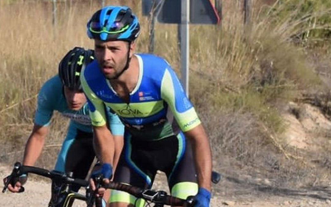 El ciclista de Puigmoreno Jonás Sancho. Foto. C.C. Oscense