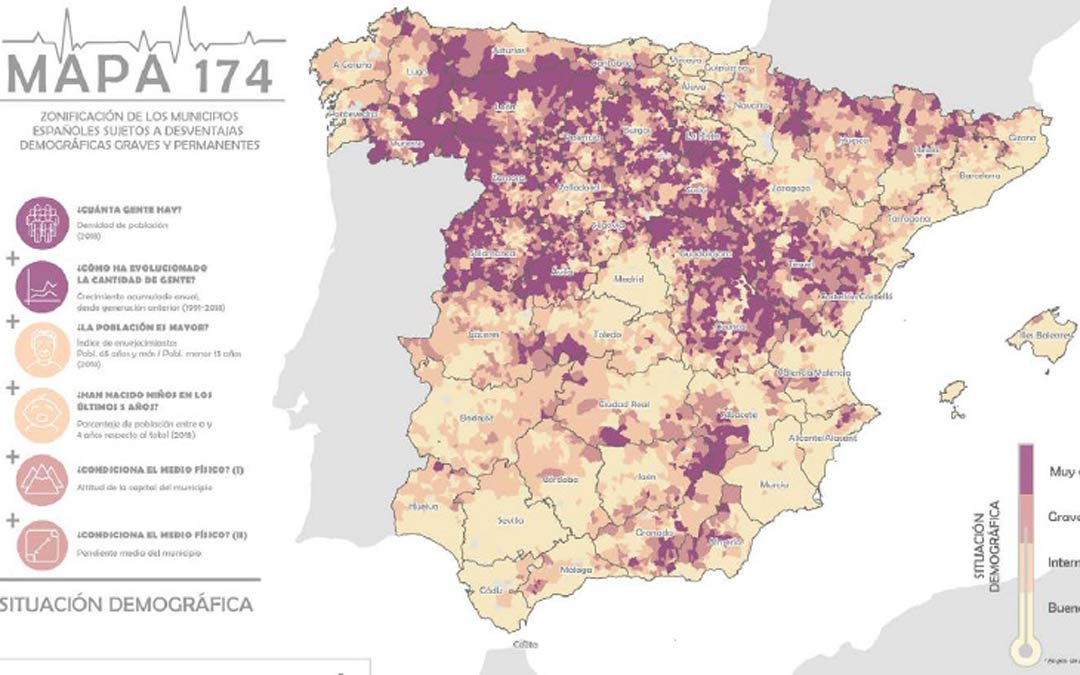 Mapa 147, herramienta para medir la despoblación./SSPA