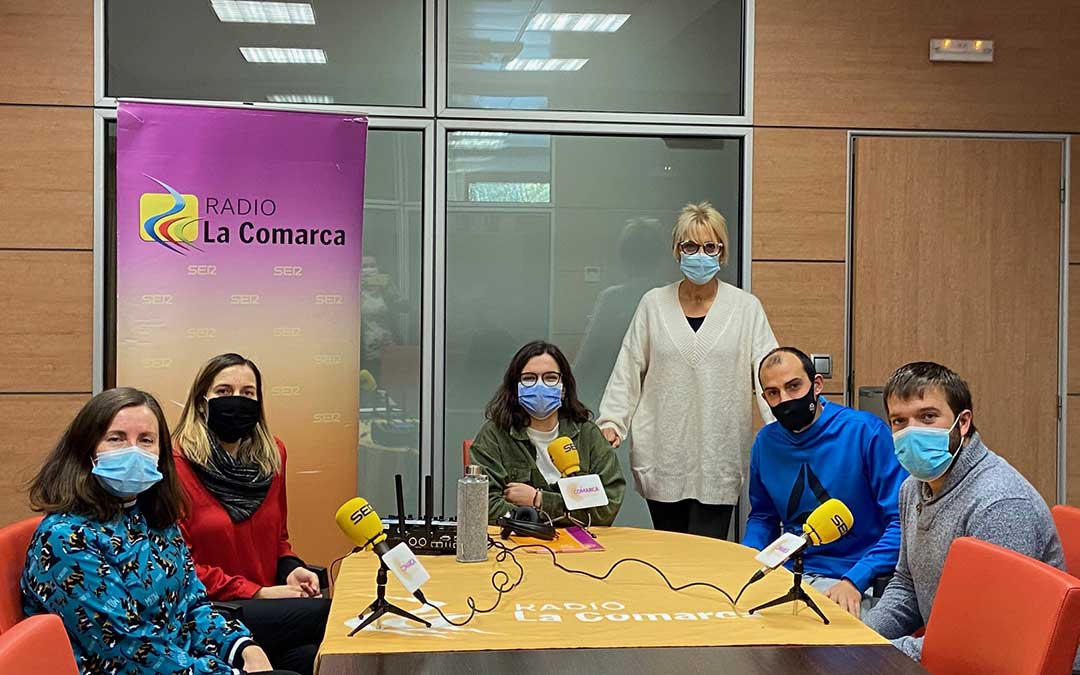 Invitados al programa especial de Radio La Comarca desde la sede de la Comarca del Maestrazgo./ L.C.