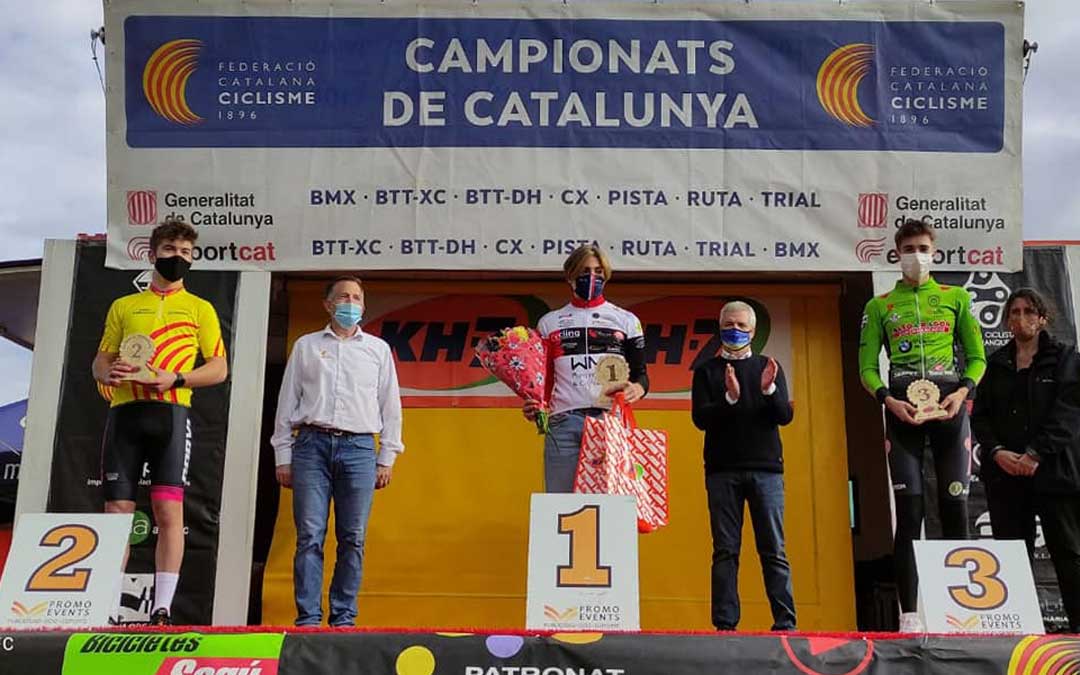 Javier Zaera en el tercer cajón del podio. Foto: C.C.Oscense