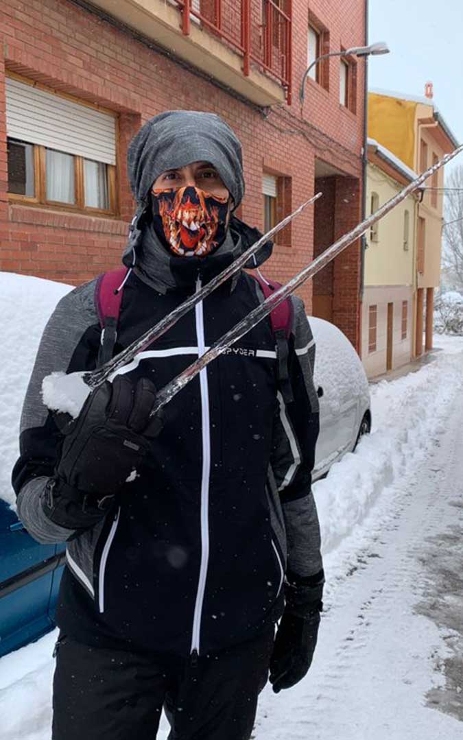 Carámbanos en Andorra./ Aitor Padilla