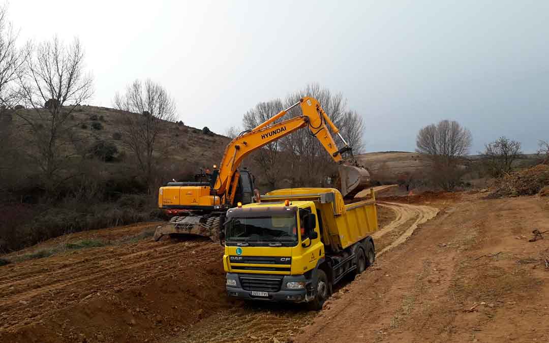 Trabajos en caminos rurales. Imagen:DPZ.
