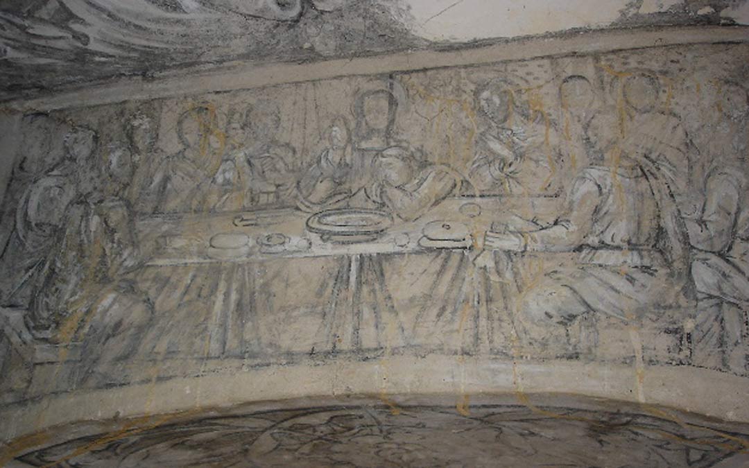 Grisallas de la Ermita de Bordón./Archivo comarcal Maestrazgo