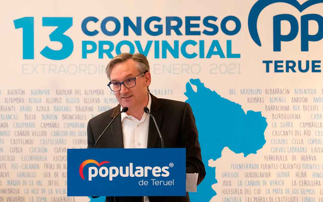 Joaquín Juste en el Congreso del PP en Teruel. Imagen: PP Aragón