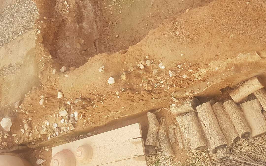 Daños en la Loma del Regadío causados por la borrasca Filomena. / J. Lafaja / Ayto. Urrea