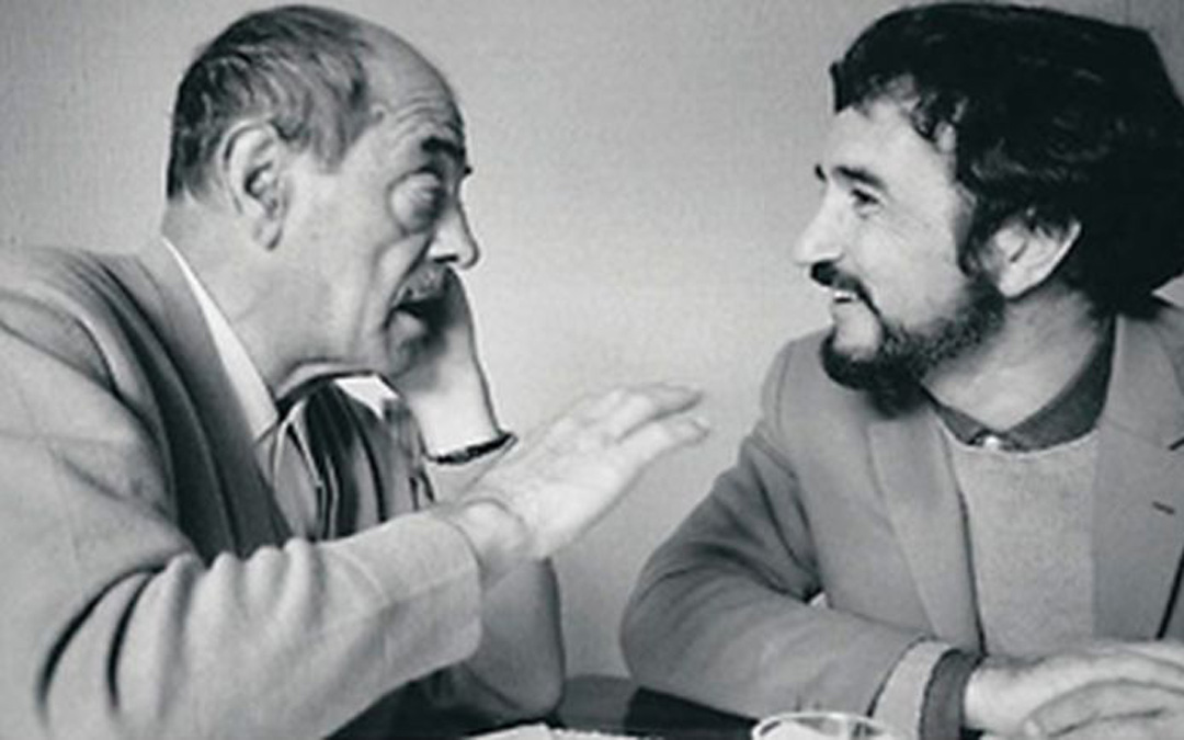 Buñuel y Carrière. / Archivo Revista Turia (Instituto de Estudios Turolenses)