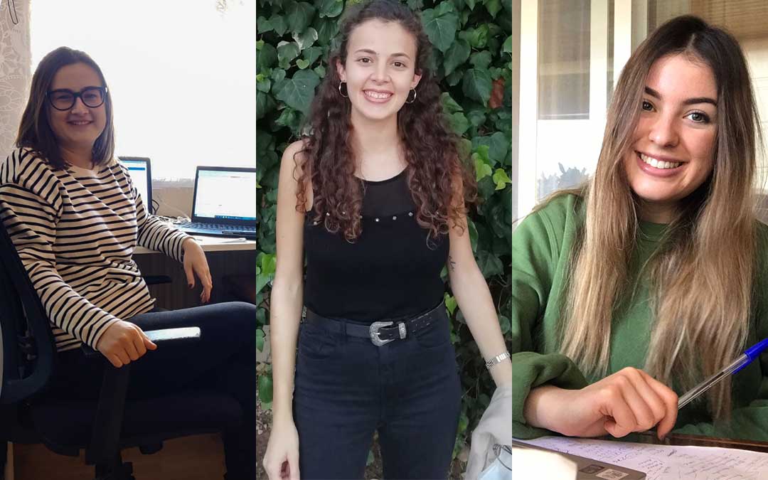 Cristina Royo, Laura Pastor y Pilar Garín./ L.C.