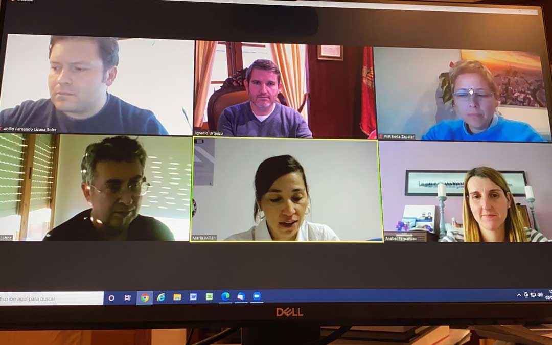 Comisión de Educación del Ayuntamiento de Alcañiz celebrada este martes / Ayto. Alcañiz