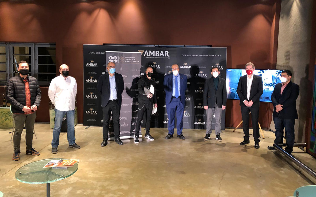 Foto de familia de la presentación de los Premios de la Música Aragonesa de 2021 / DPT