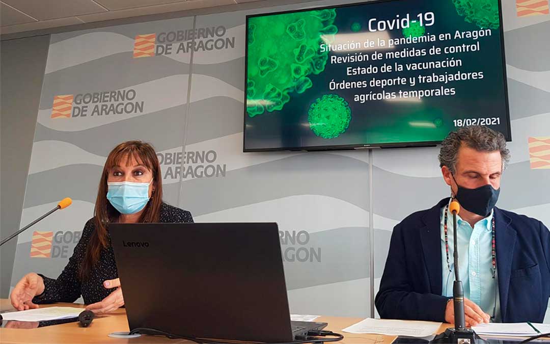 De izquierda a derecha, Sira Repollés y Francisco Javier Falo./ DGA