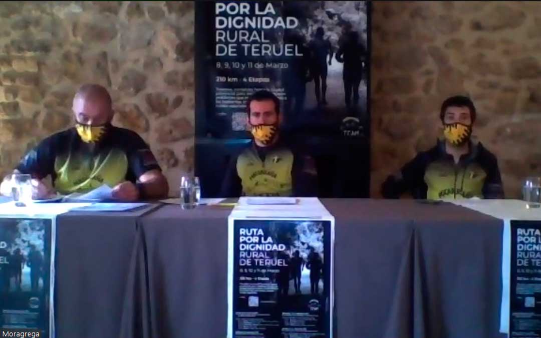 Los participantes del Matarraña Team han ofrecido una rueda de prensa de forma online.