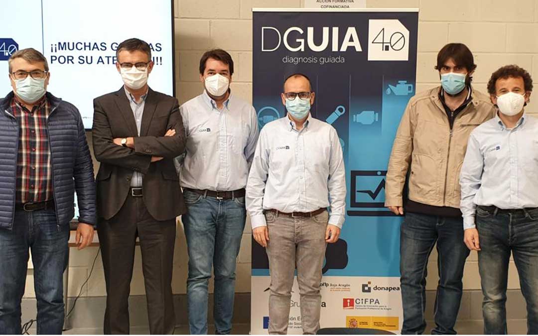 Participantes en la presentación del proyecto llevado a cabo en Zaragoza. Foto: CPIFP Bajo Aragón