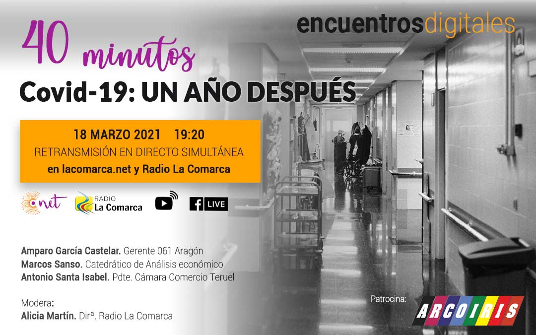 Encuentro digital '40 minutos: covid-19, un año después'./ L.C.