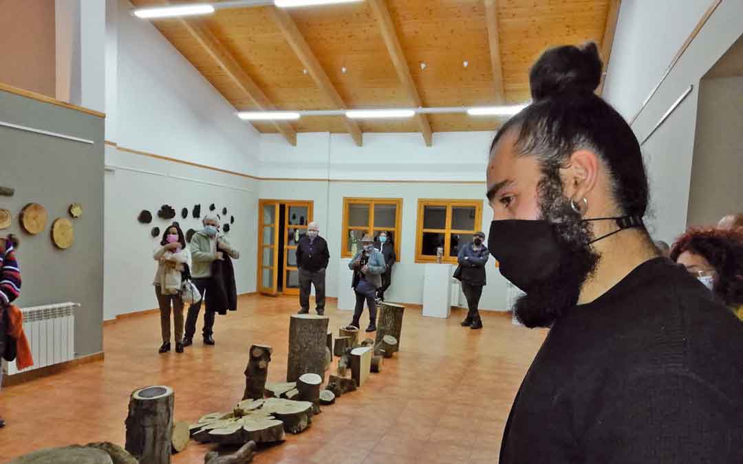 Escriche, este miércoles, en la inauguración de la exposición. / AYTO. ANDORRA
