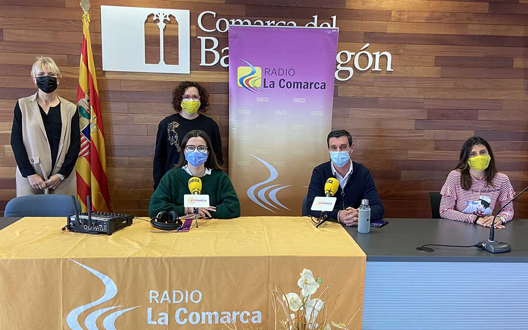 Programa especial sobre el 8M emitido desde la Comarca del Bajo Aragón./ L.C.