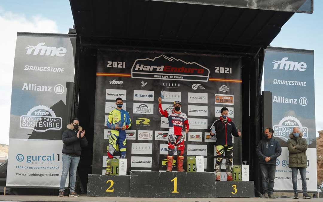 Raúl Guimerá en el segundo cajón del podio. Foto: N.M.