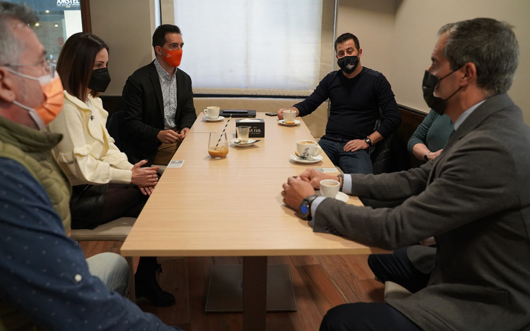Reunión de Ciudadanos con las asociaciones de empresarios de Alcañiz./Ciudadanos