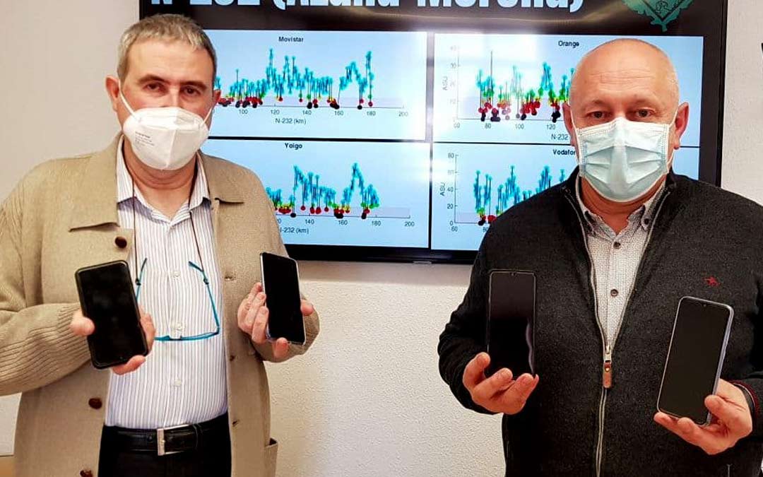 José Ignacio Ardid y Antonio Saz portavoces del Movimiento ciudadano Teruel Existe./Teruel Existe