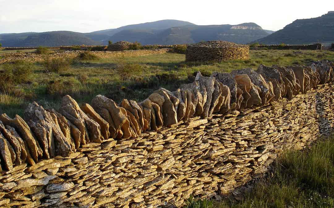 Conjunto de piedra seca en La Iglesuela del Cid, en el Maestrazgo./ L.C.