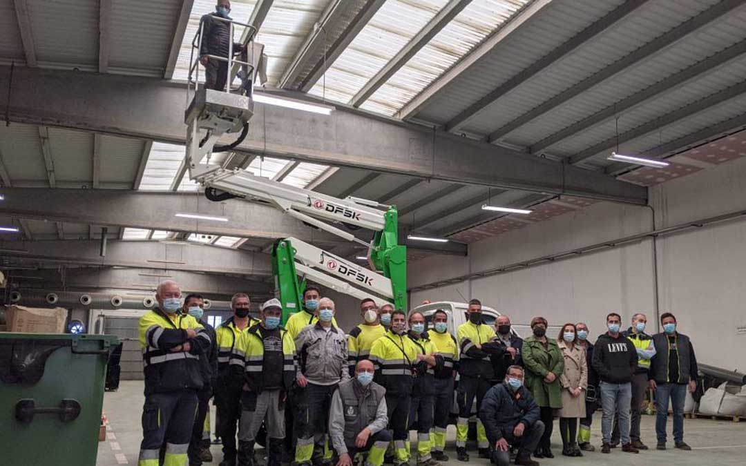 Brigada municipal del Ayuntamiento de Caspe./ Ayto. Caspe