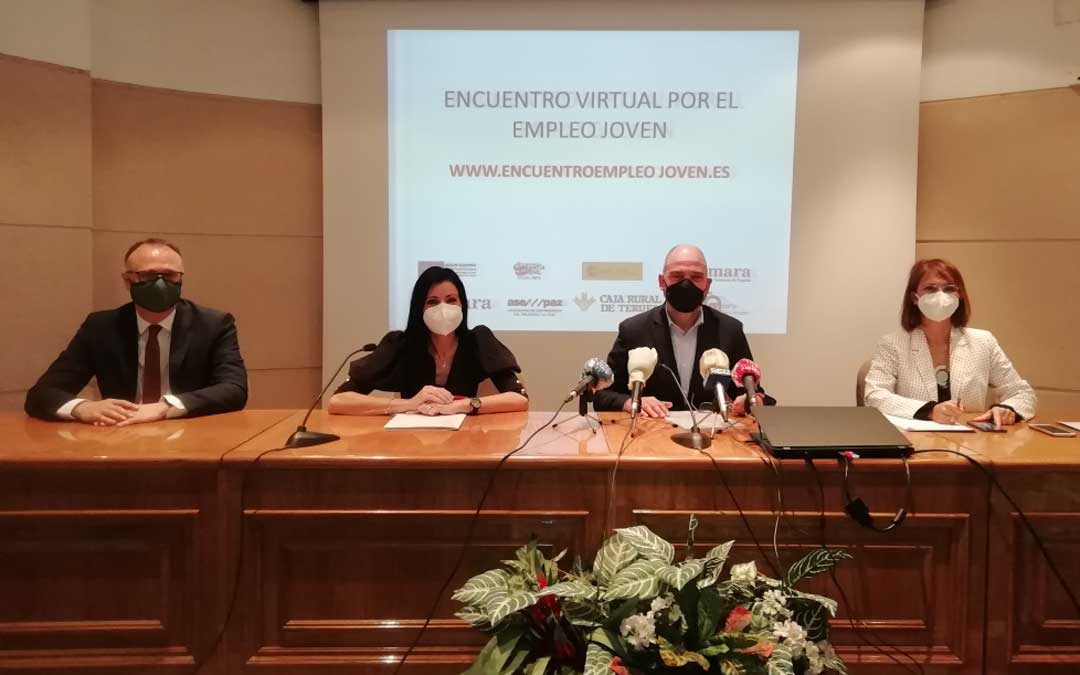 El encuentro virtual por el empleo joven organizado por la Cámara de Comercio se presentó este jueves en Teruel / C.C.