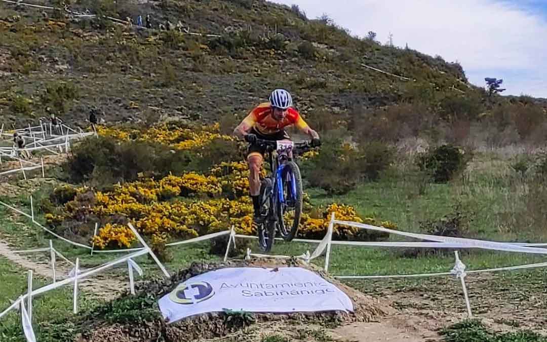 El biker alcañizano Iván Romero en una zona del trazado del circuito. Foto: I.R.