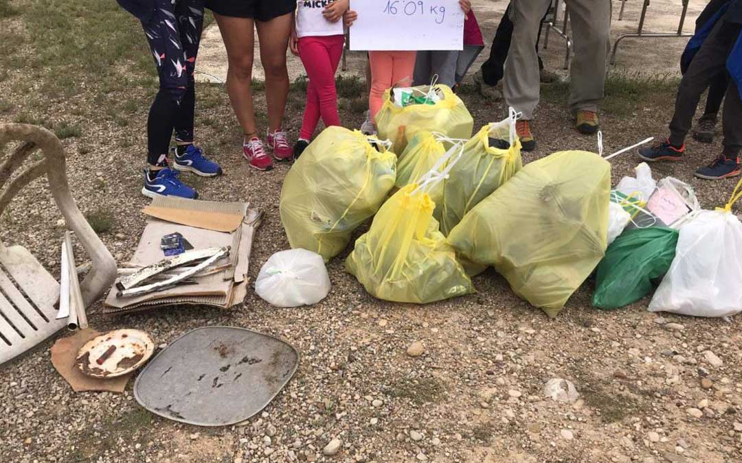Residuos recogidos en La Puebla de Híjar. / Comarca del Bajo Martín